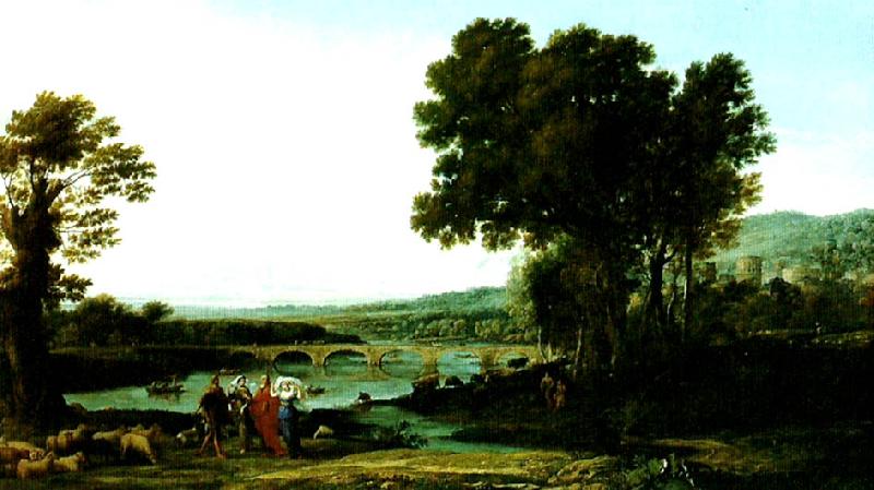 Claude Lorrain landscape with jacob and laban and his daughters oil painting picture